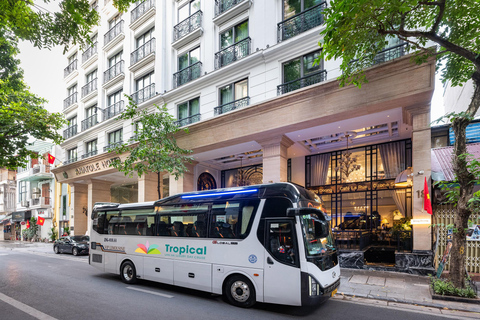 河内：下龙湾至兰哈湾 - 猫巴岛一日游从河内出发，乘坐豪华巴士（22 座）