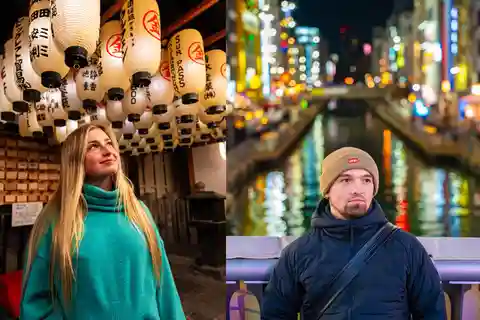 Osaka : Séance photos privée de nuit (Dotonbori)