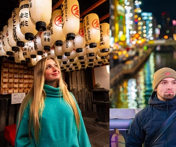Osaka: Private Vibrant Nighttime Photoshoot (Dotonbori)