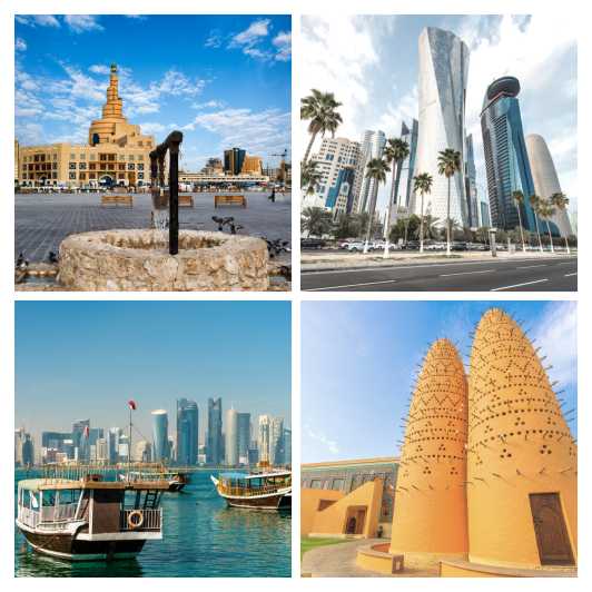 Doha: Tour privato guidato della città e tour in battello Dhow