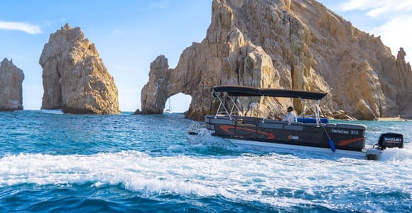 Sightseeing Tour of the Arch of Cabo San Lucas by Trimaran with Transportation