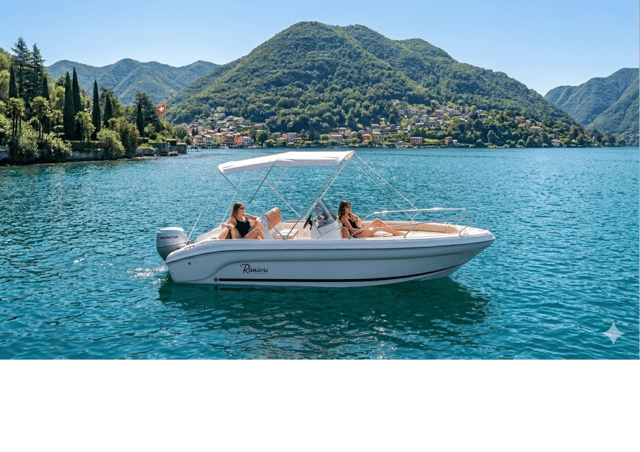 Lugano Lake: 1-Hour Boat Rental, No License Required