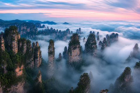 Zhangjiajie: Avatar Mountains E-Ticket & Guide Options 4-Day Park Ticket + 4 Mountain Transport Rides