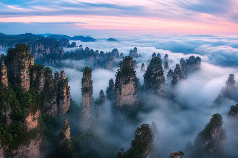 Zhangjiajie: Avatar Mountains E-Ticket & Guide Options 4-Day Park Ticket + 4 Mountain Transport Rides