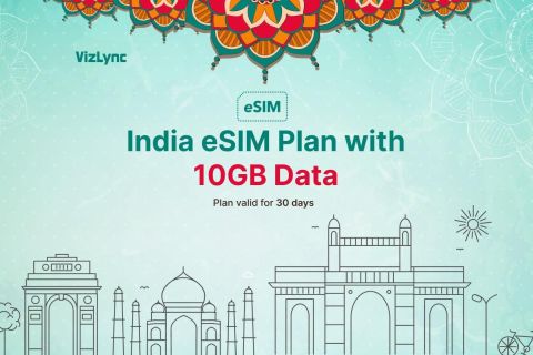 インド eSIM データ プラン (10GB 超高速インターネット付き)