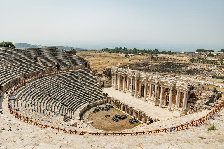 From Antalya/Kemer: Pamukkale and Hierapolis Tour with LunchTour Including Pamukkale Entrance Fees