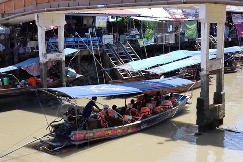 Från BANGKOK: Järnvägsmarknaden och Amphawa flytande marknad