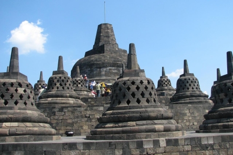 Sonnenaufgang am Punthuk Setumbu, Borobudur-Tempel, Mendu & PawonSonnenaufgang am Puntuk Setumbu, Borobudur-Tempel, Mendu & Pawon