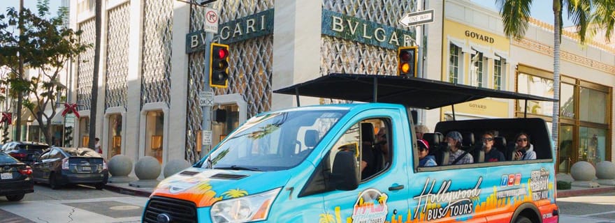 Tour in autobus aperto: Hollywood, Beverly Hills e case delle celebrità