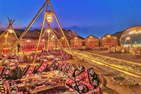 From Cairo: Desert night, Bedouin dinner, coffee & show