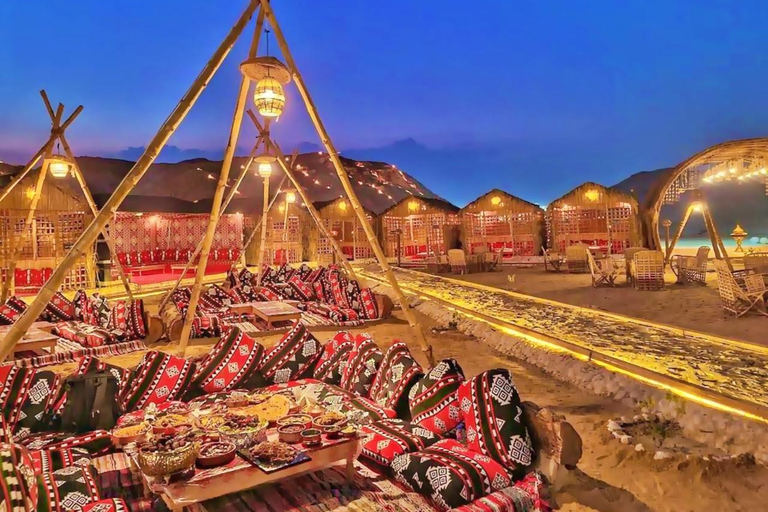 From Cairo: Desert night, Bedouin dinner, coffee & show