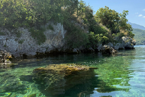 Kayaking Lake Ohrid with BBQ, from Ohrid.