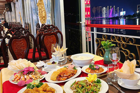 Ho Chi Minh: Water Puppet Show and Dinner Cruise (Max 11) Dinner on Cruise ONLY (With Guide, Pick-up & Drop-off)