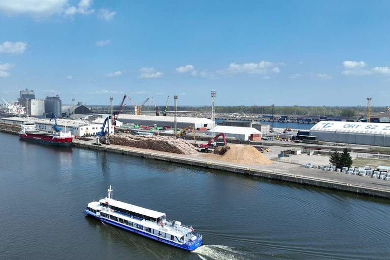 Szczecin: Oder River Harbor Cruise with Audio Guide