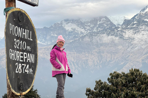 Z Pokhary: 4-dniowy trekking Ghorepani Poon Hill z przewodnikiem