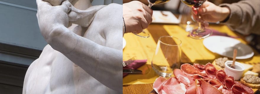 Florence : visite de la galerie de l'Académie et dégustation de vin