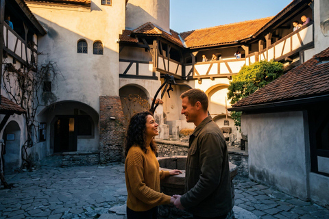 Dracula Castle-Peleș Castle-Cantacuzino Castle and Brașov COACH TOUR Audio guide in 24 languages