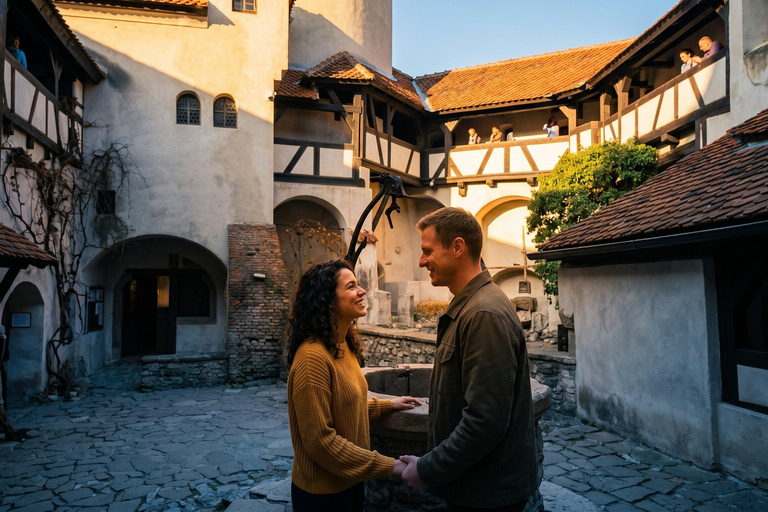 Dracula Castle-Peleș Castle-Cantacuzino Castle and Brașov COACH TOUR Audio guide in 24 languages