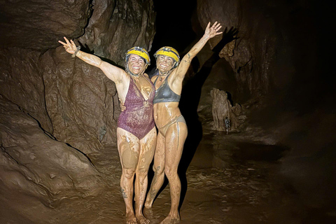 Phong Nha: Zipline Dark Cave & Paradise Cave Exploration Option 4: Full Adventure Experience - Drop-off in Hue