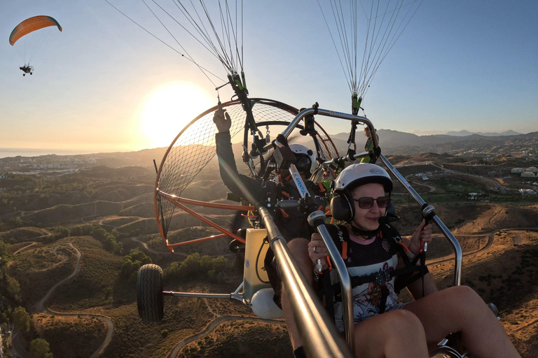 Paratrike flight in Malaga