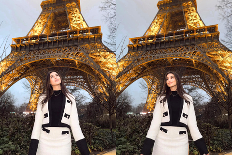 Paris: Premium Eiffel Tower Photo Shoot + 100 Photos Delivered in 5 Hours ⭐ Signature Pack (BEST SELLER)