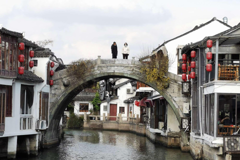 Tour privado de medio día con todo incluido a la Ciudad del Agua de Zhujiajiao