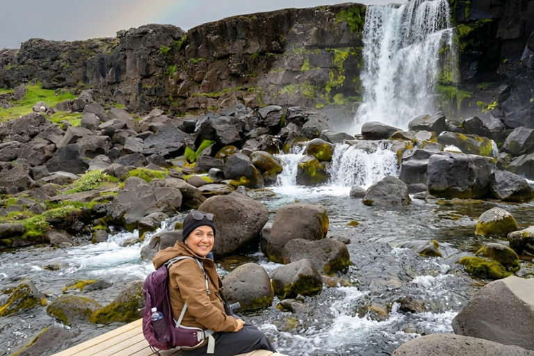 Private Golden Circle with Snowmobile Ride from Reykjavik