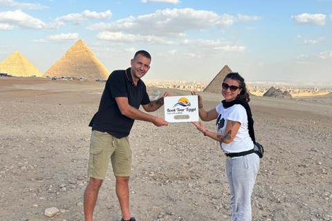 Sharm: Cairo Day Trip by Flight, Pyramids & GEM Grand Museum Entry to the Giza Pyramids, Sphinx and old Egyptian Museum