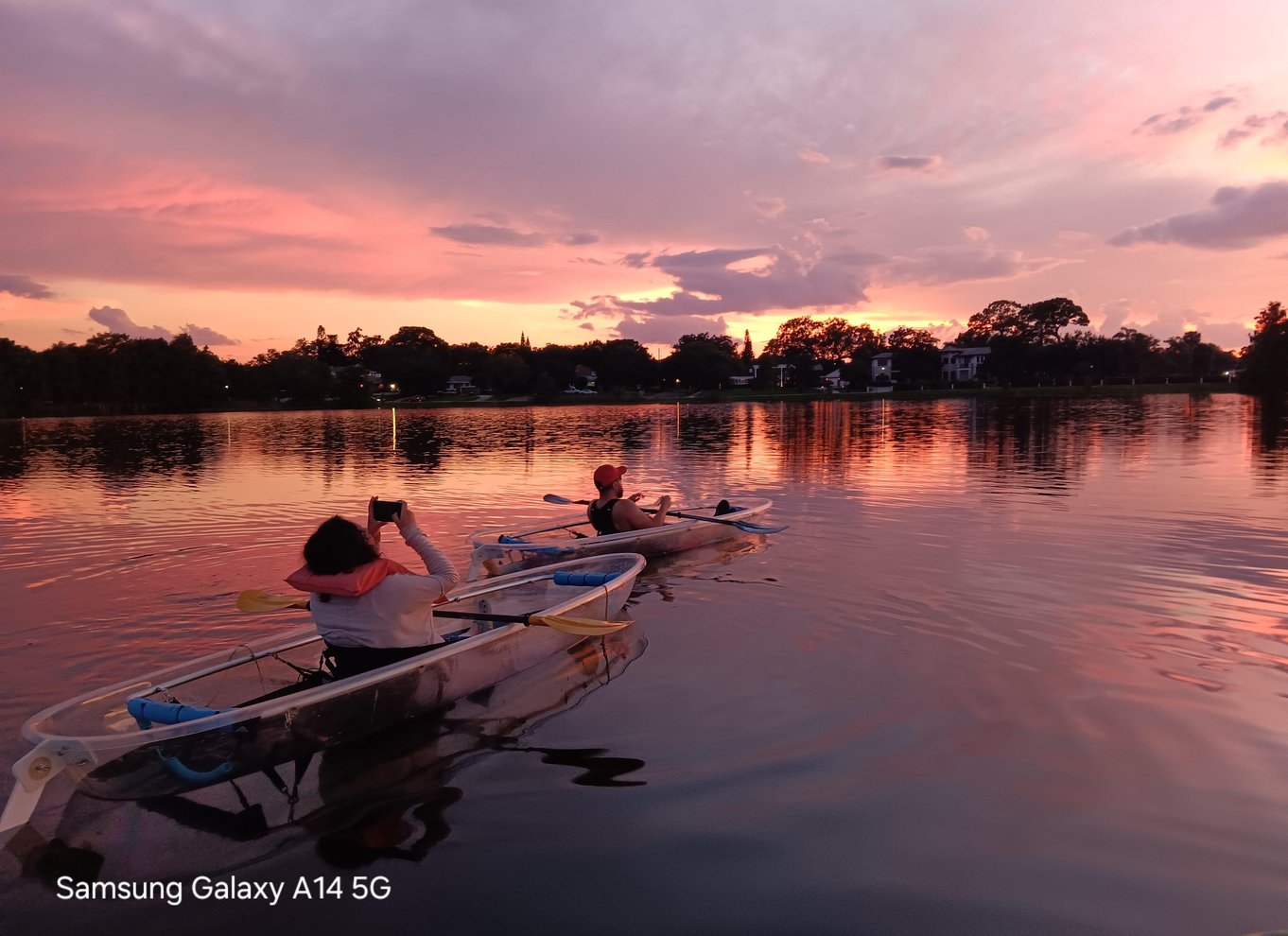 Orlando: Solnedgangstur i klar kajak eller paddleboard i paradis