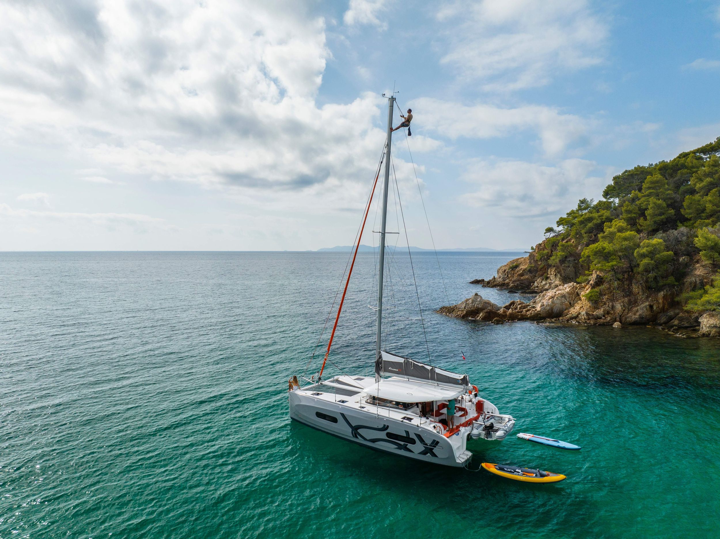 Ab Villefranche-sur-Mer: Private Luxus-Katamaranfahrt