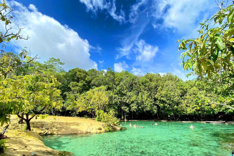 Krabi: Utforska Tham Khlang-grottan och Blue Lagoon Adventure