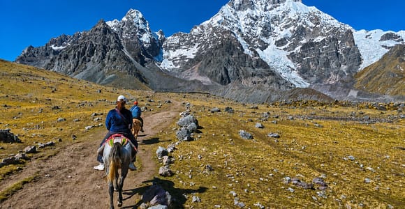 From Cusco: Ausangate 7 Lakes Horse Ride & Hot Springs Stop