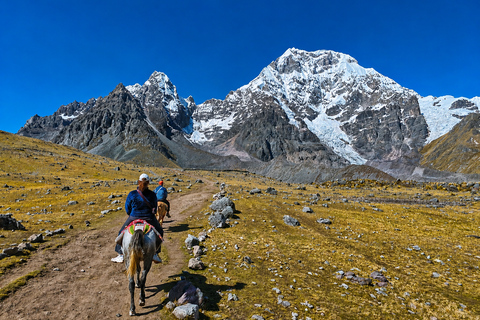 From Cusco: Ausangate 7 Lakes Horseback Riding & Hot Springs Shared Tour