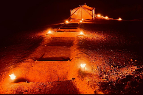 Marrakech: Excursão ao deserto de Agafay com quadriciclo, passeio de camelo e jantar