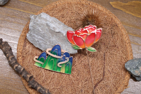 Guangzhou: Cold Enamel Brooch DIY Experience in Yongqingfang