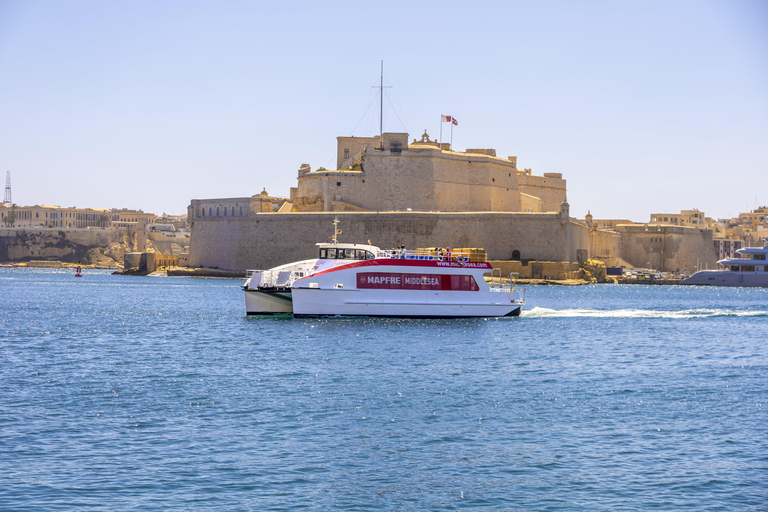 Sliema: Powrotny transfer promem do/z VallettyZ Valletty: Powrotny transfer promem do Sliemy