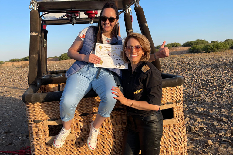 Marrakech: Balloon Flight, Berber Breakfast & Certificate