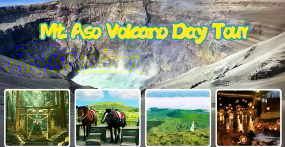 Fukuoka: Mt. Aso Vulkan, Kusasenri & Grasland Tagestour
