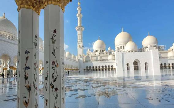 Dubai: Abu Dhabi Stadtrundfahrt Große Moschee (Heritage Village)