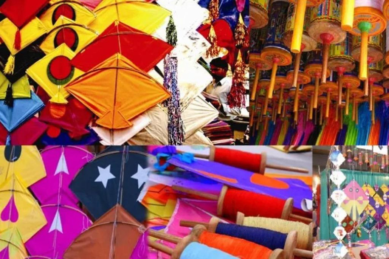 Jaipur: Makar Sankranti drakfestival med lokal familj