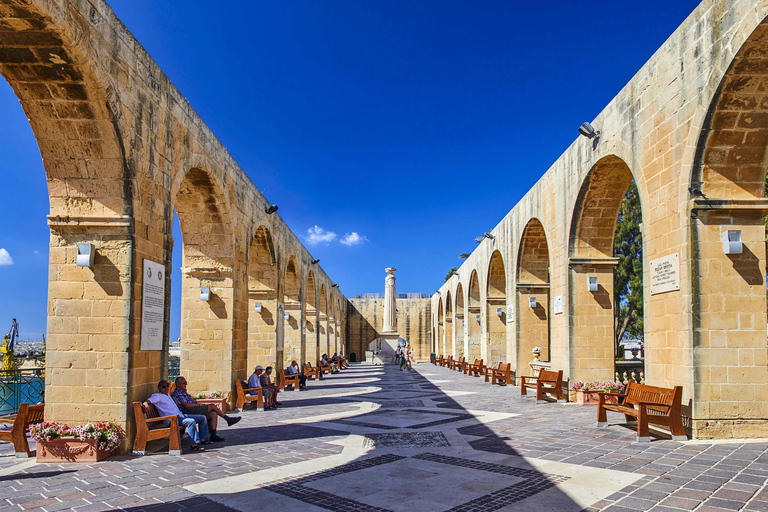 Malta: Valletta Audio Guided Walk & HO-HO Bus Tour Option Malta: Hop-On Hop-Off Bus Tour & Valletta Audio Guided Walk