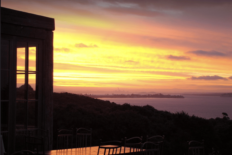 Excursion panoramique avec vin et dîner au coucher du soleil à Waiheke