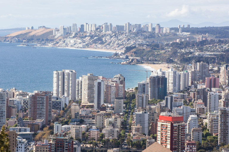 Chili : excursion d&#039;une journée à Viña del Mar et Valparaíso au départ de SantiagoVisite privée en chinois