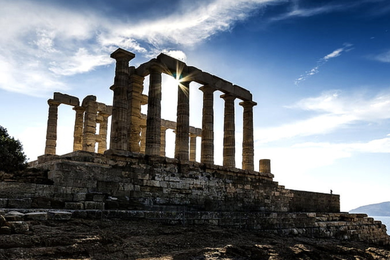 Athens: Private Tour to Cape Sounion — Day Swim or Sunset Private Tour for Groups 4 to 7 Guests