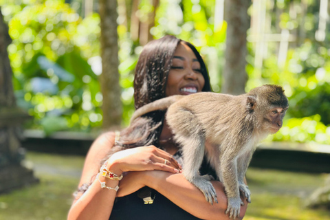 Bali: Swings, Koi Fish Photo Boat, Monkey Forest & Waterfall Private Tour all Ticket include