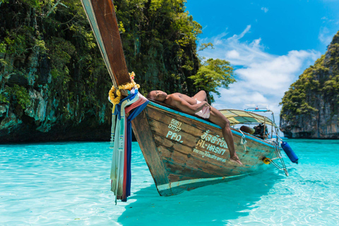 Phuket: Phi Phi, Maya, Khai oder Maiton oder Bamboo Island TourPhi Phi, Maya, Khai Island Tour mit dem Schnellboot