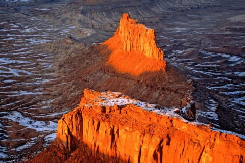 Moab: Lot helikopterem w Parku Narodowym Edge Of Canyonlands60-minutowy lot helikopterem