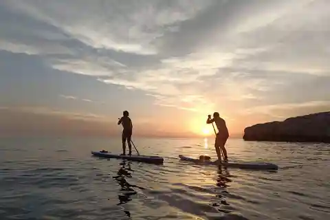 Marseille : coucher de soleil Stand up paddle