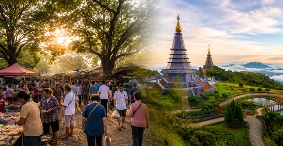 Chiang Mai : Baan Wiang Morning Market & Doi Inthanon Escape