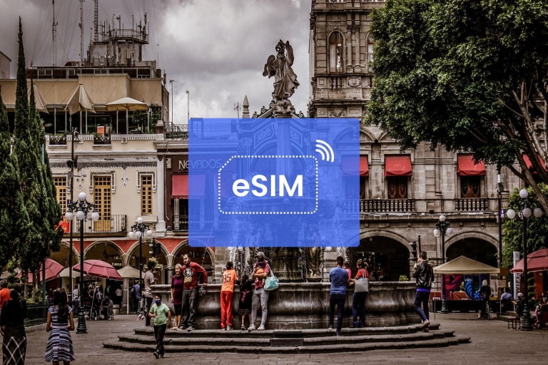 Puebla: Mexico eSIM Roaming Mobile Data Plan 1 GB/ 7 Days: 3 North Americas Countries